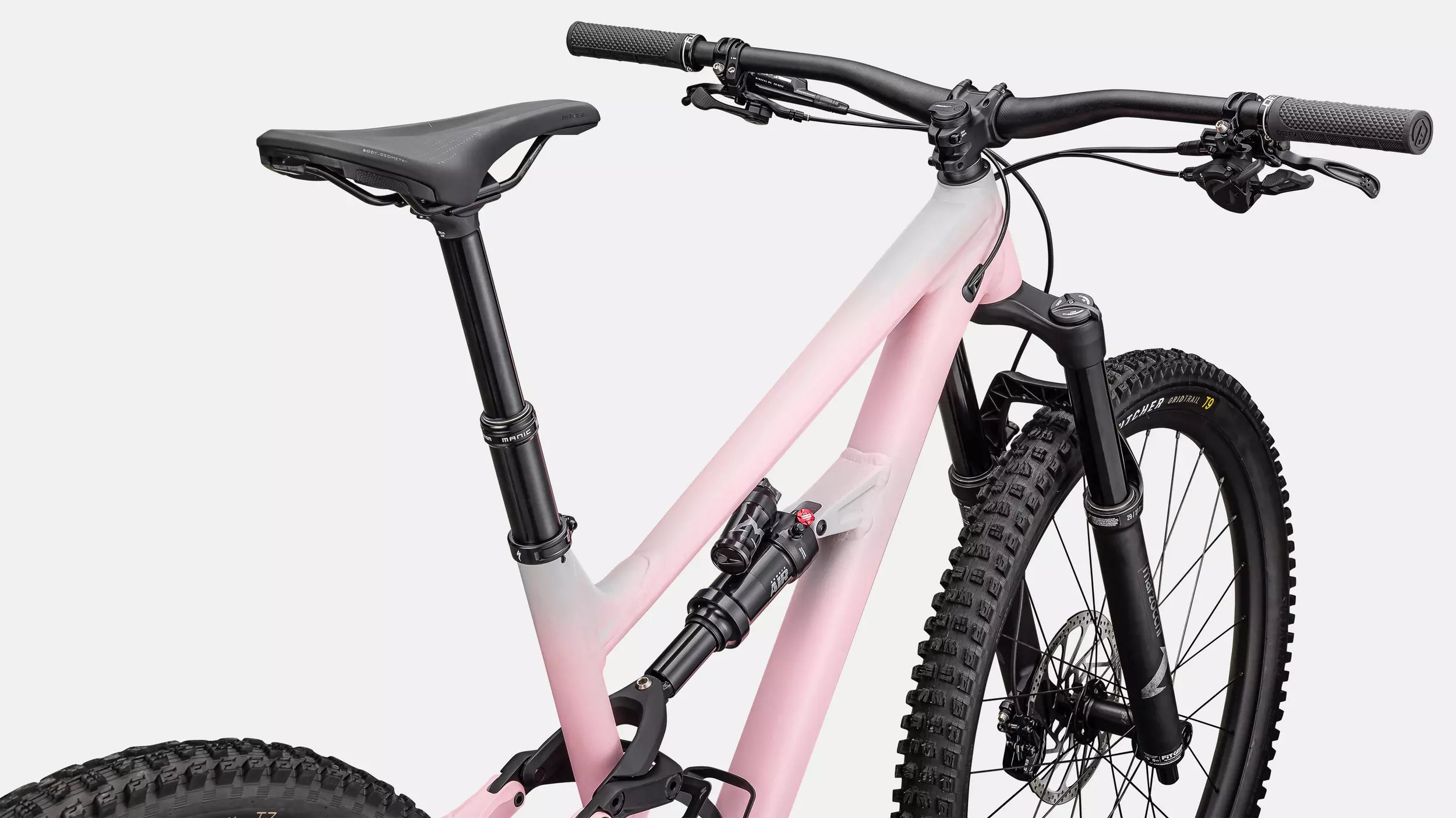2025 Specialized Status 140 2 Bike Satin Cool Grey / Desert Rose / Black S5