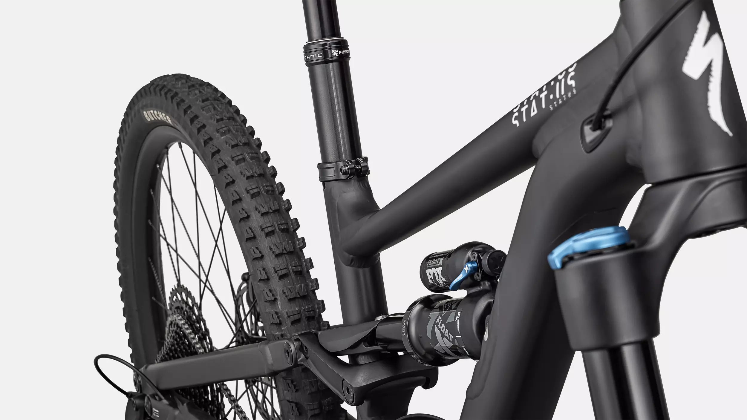 2025 Specialized Status 170 2 Zero Bike Satin Obsidian / Dune White S0