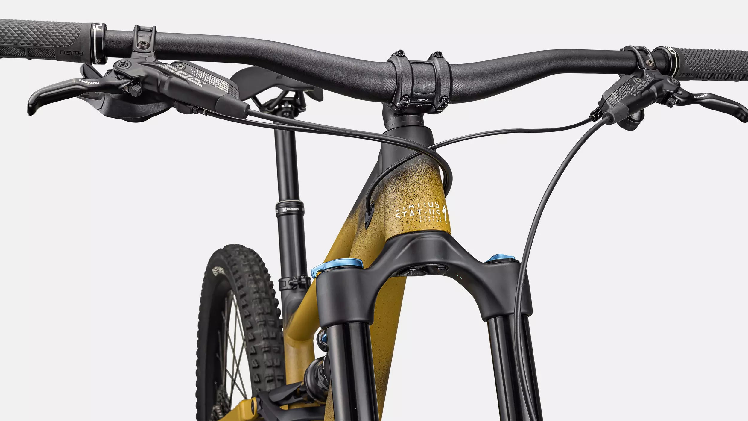 2025 Specialized Status 170 2 Zero Bike Satin Harvest Gold Tint / Obsidian / Dune White S0