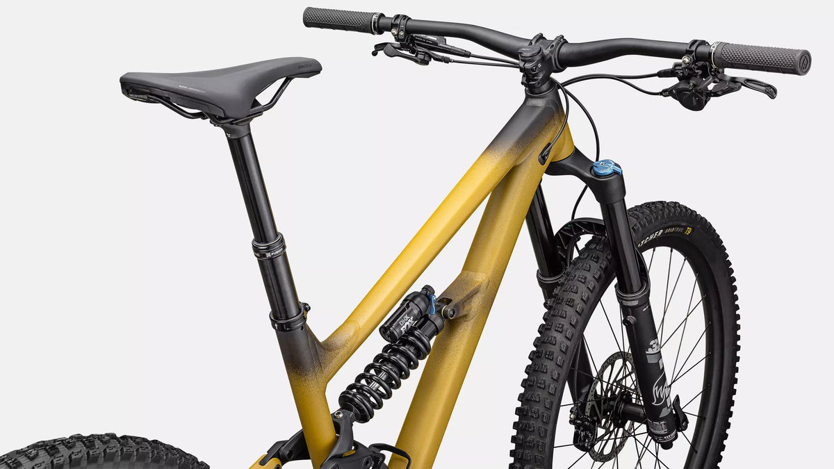 2025 Specialized Status 170 2 Bike Satin Harvest Gold Tint / Obsidian / Dune White S5