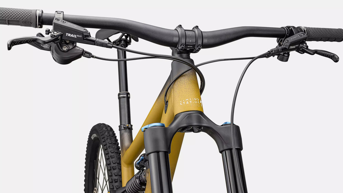2025 Specialized Status 170 2 Bike Satin Harvest Gold Tint / Obsidian / Dune White S5