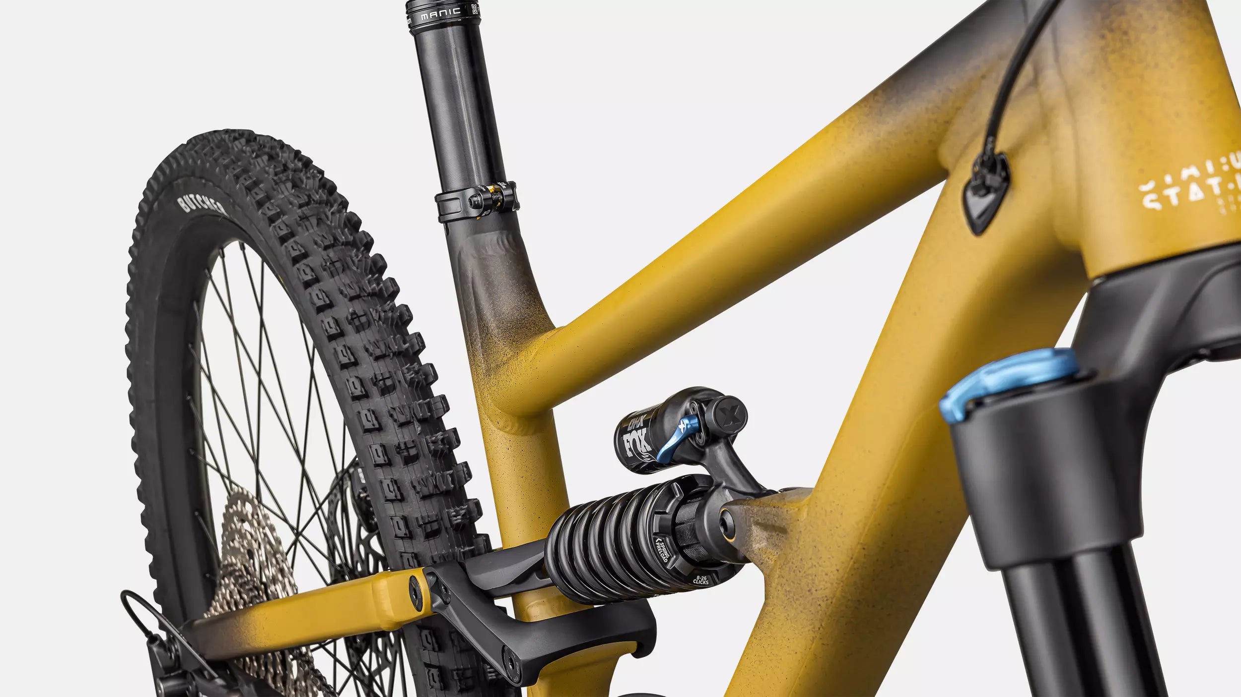 2025 Specialized Status 170 2 Bike - S1, Satin Harvest Gold Tint / Obsidian / Dune White