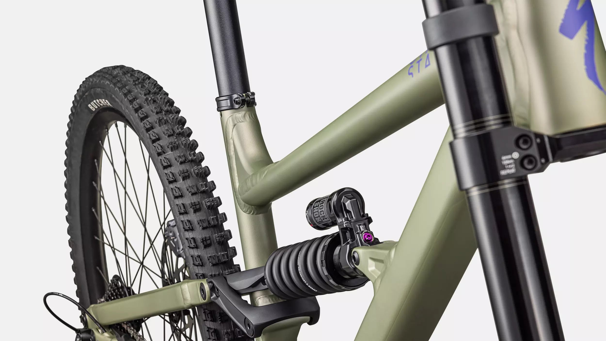 2025 Specialized Status 170 2 Dh Bike Satin Metallic Spruce / Purple Haze S3