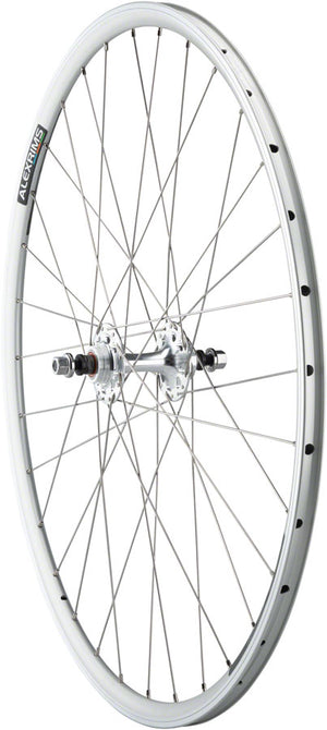Quality Wheels Value Double Wall Series Track Rear Wheel - 700 10 x 1 x 120mm Rim Brake Fixed/Freewheel Silver Clincher Sealed 32H