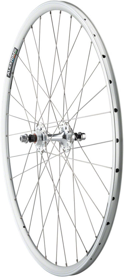 Quality Wheels Value Double Wall Series Track Rear Wheel - 700 10 x 1 x 120mm Rim Brake Fixed/Freewheel Silver Clincher Sealed 32H