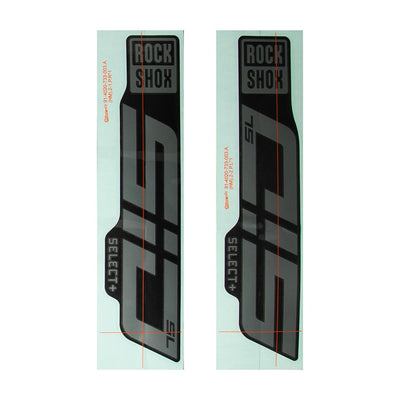 RockShox Decal Kit for SID SL D1 Gloss Grey for Diffusion Black Kit