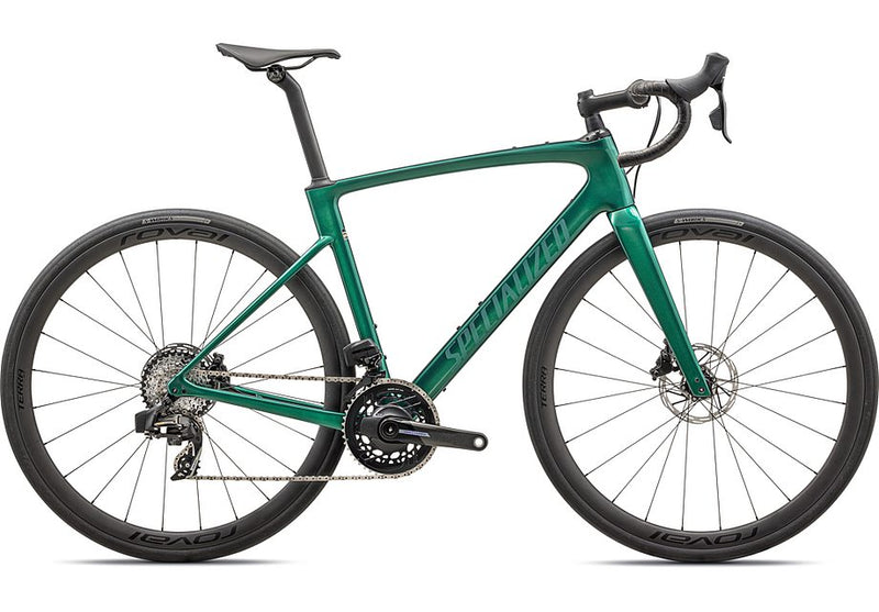 2025 Specialized Roubaix Pro Bike Gloss Metallic Pine 54