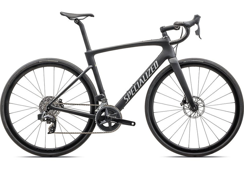 2025 Specialized Roubaix Expert Bike Satin Carbon/Liquid Silver  56