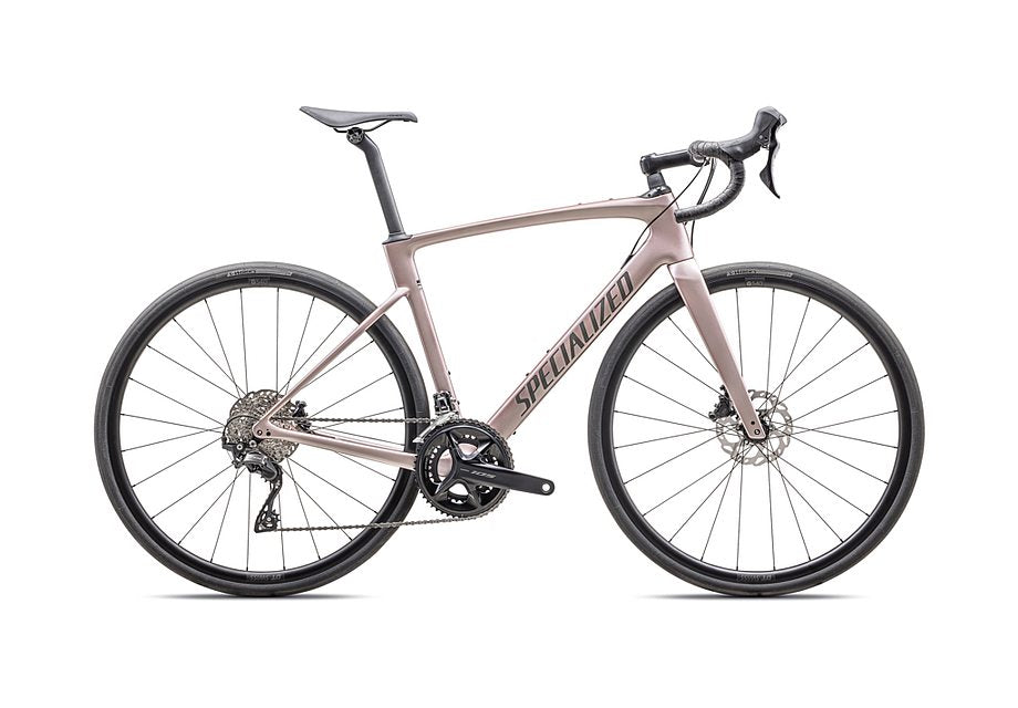 2025 Specialized Roubaix Sport 105 Bike Gloss Champagne / Smoke 49