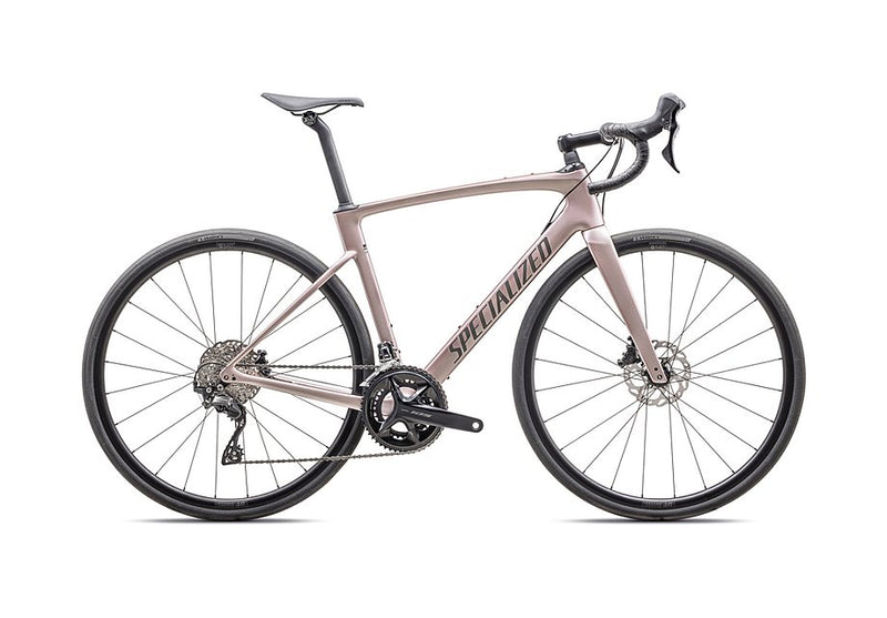2025 Specialized Roubaix Sport 105 Bike Gloss Champagne / Smoke 58