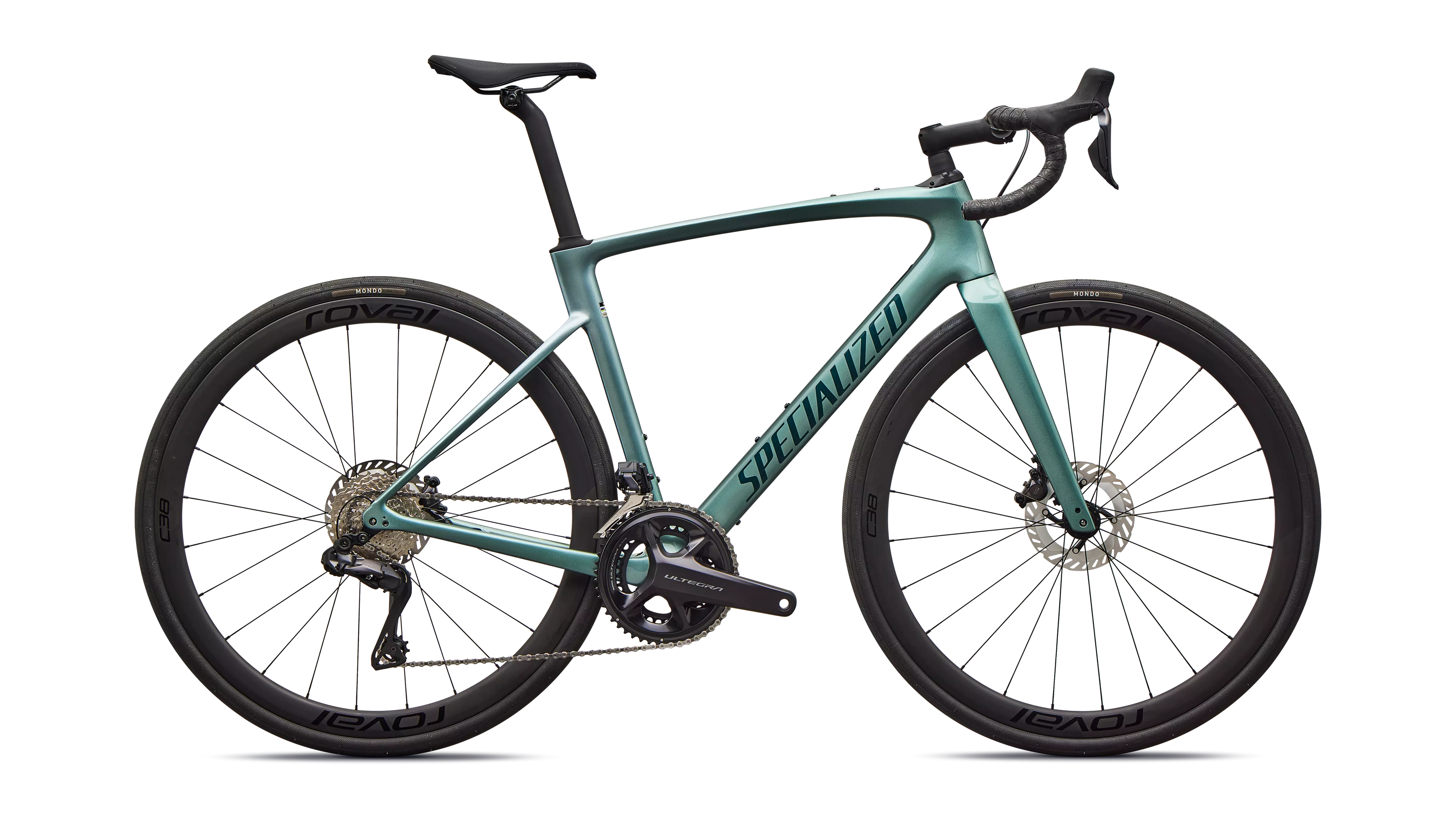 2026 Specialized Roubaix Expert Bike Gloss Fjord Metallic/White Pearl Fade/Emerald Metallic 44