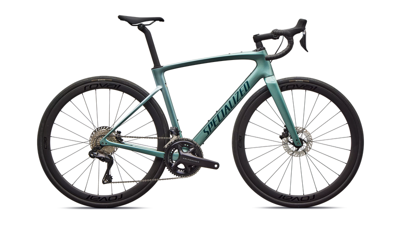 2026 Specialized Roubaix Expert Bike Gloss Fjord Metallic/White Pearl Fade/Emerald Metallic 44