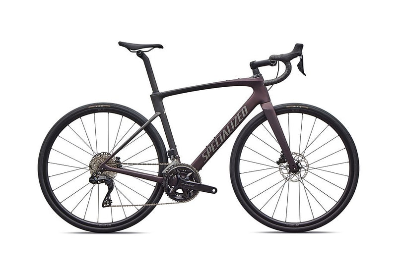 2026 Specialized Roubaix Comp Di2 Bike Satin Solidity Metallic/Obsidian Metallic Fade/Smoke 44