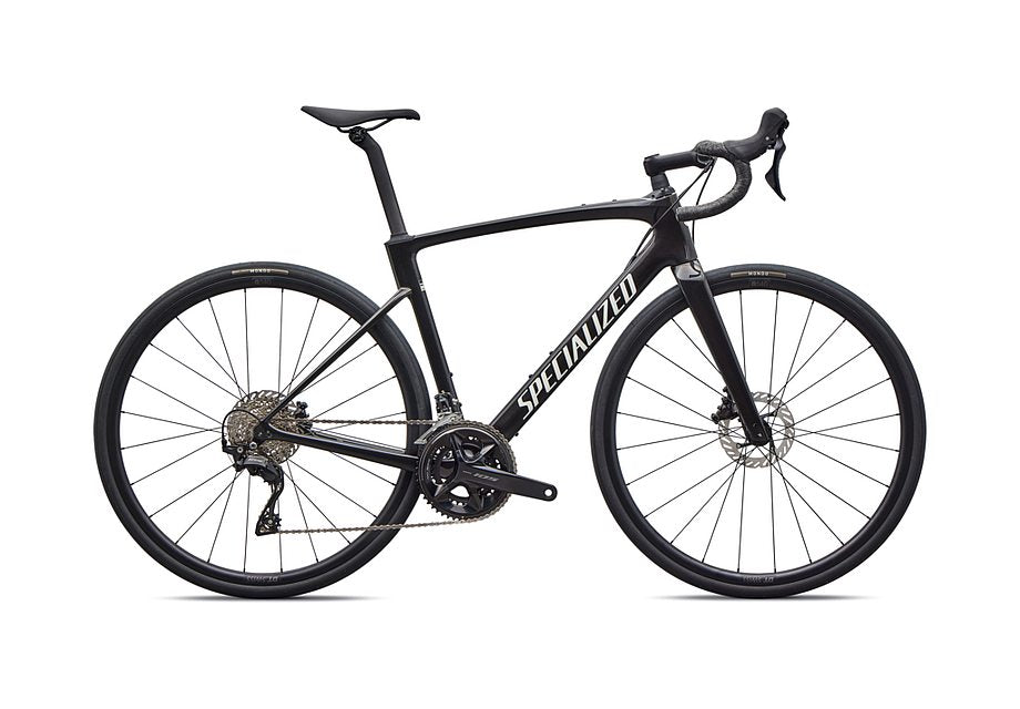 値下済Specialized Roubaix sport 2023 ホイール抜き 2026 Specialized Roubaix Sport Bike Gloss Obsidian Metallic/Dune