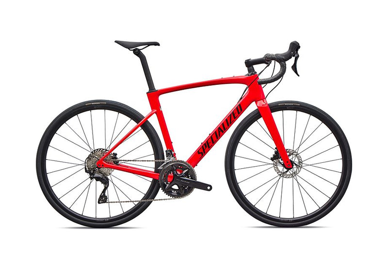 2026 Specialized Roubaix Sport Bike Gloss Vivid Red/Obsidian 49