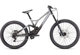 2022 Specialized demo expert bike gloss silver dust / charcoal tint gravity fade / white w/ red ghost pearl / flo red s3