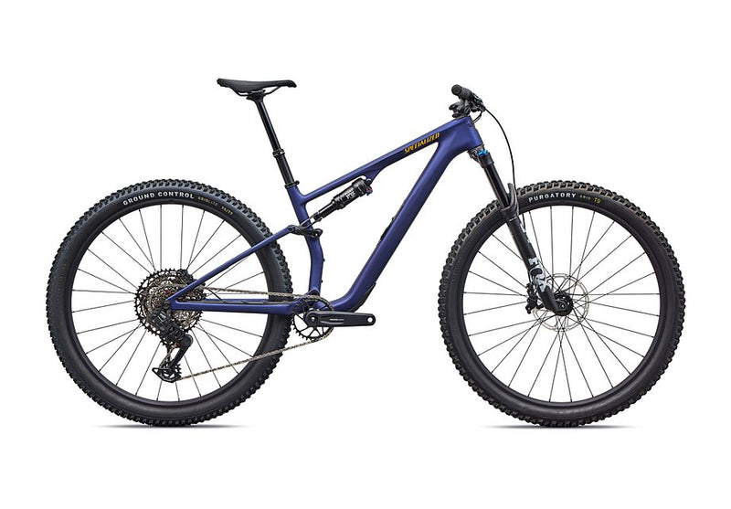 2026 Specialized Epic 8 Comp Evo Bike Satin Blue Onyx / California Sunshine X-Small