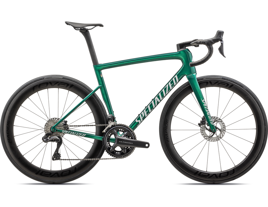 2024 Specialized Tarmac SL8 Pro - Ultegra Di2 Complete Road Bike - 61cm, GLOSS PINE GREEN METALLIC / WHITE