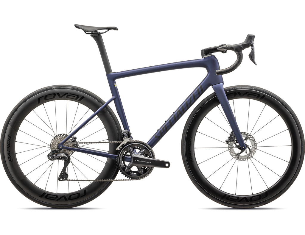 2024 Specialized Tarmac SL8 Pro - Ultegra Di2 Complete Road Bike - 61cm, SATIN BLUE ONYX / BLACK