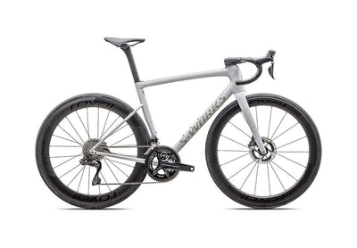 2025 Specialized tarmac sl8 S-Works di2 bike gloss dove grey / silver dust blurred impasto / black pearl 54