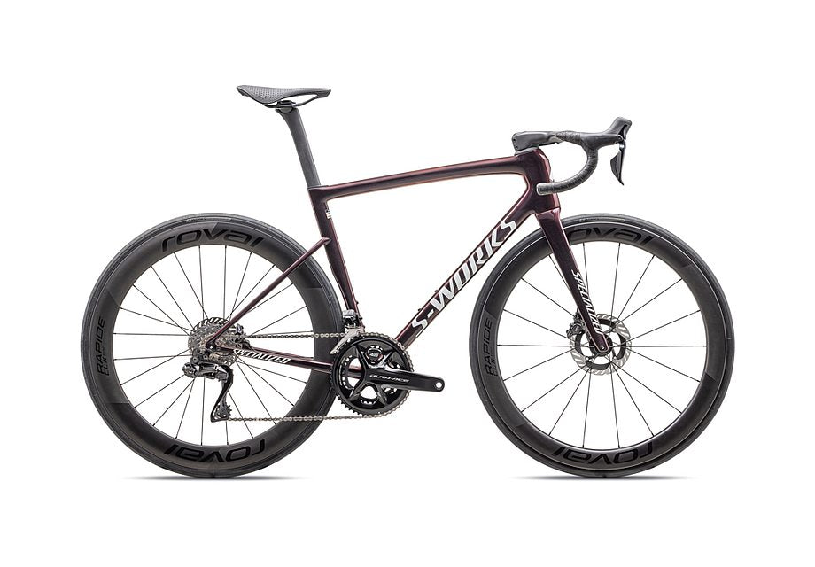 2025 Specialized tarmac sl8 S-Works di2 bike gloss solidity / red to black pearl / metallic white silver 44