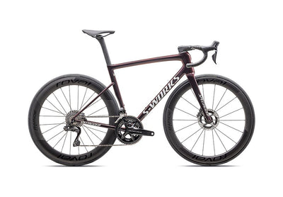2025 Specialized tarmac sl8 S-Works di2 bike gloss solidity / red to black pearl / metallic white silver 58