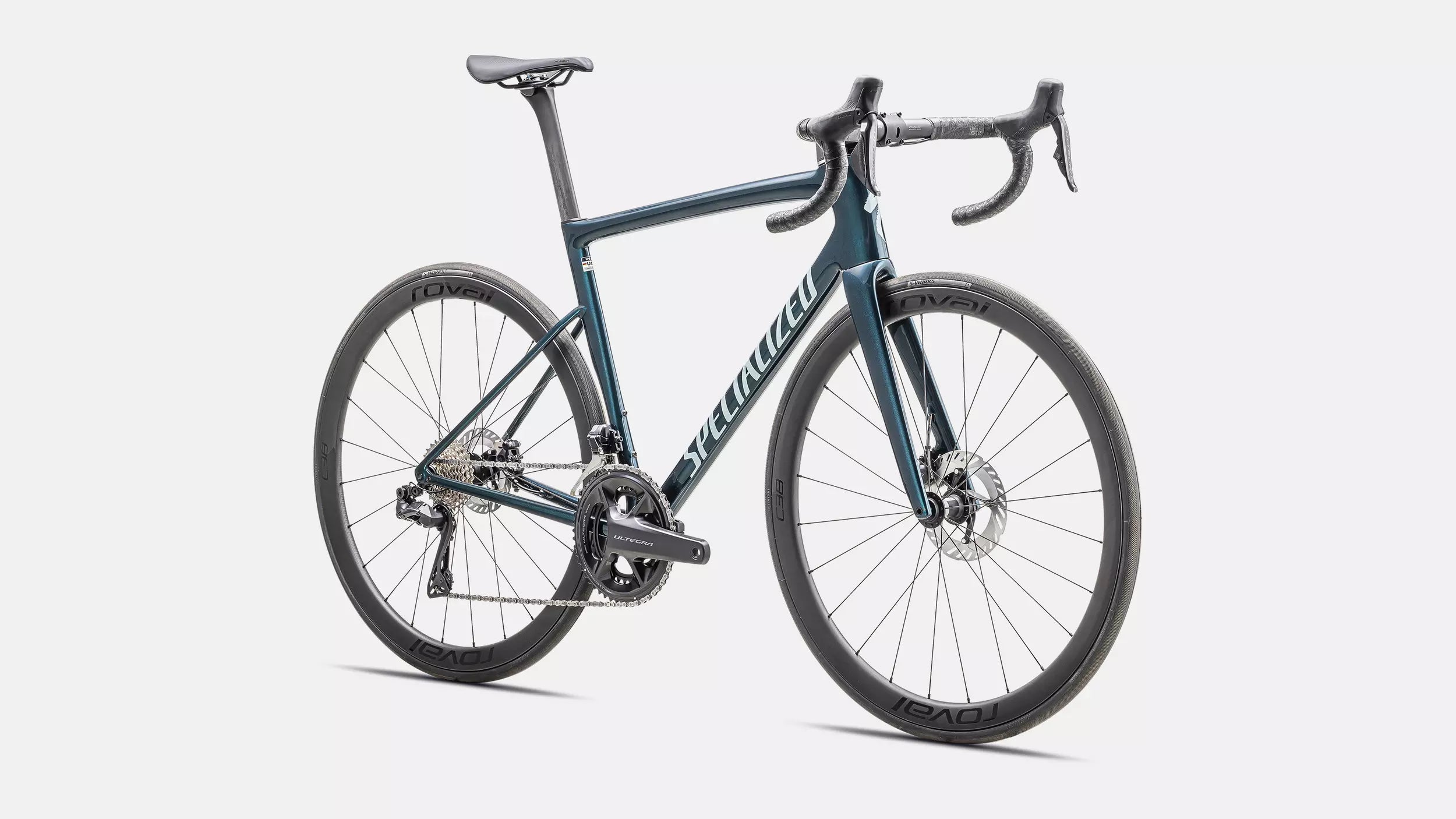 2025 Specialized Tarmac Sl8 Expert Ultegra Di2 Complete Road Bike - 54Cm, Gloss Deep Lake Metallic / Green Pearl Over Seafoam