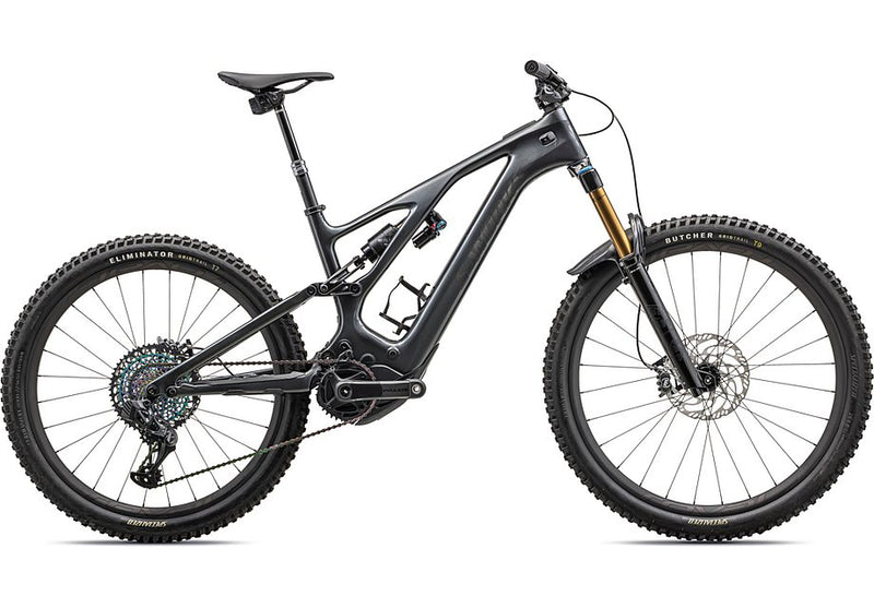 2023 Specialized levo S-Works carbon bike gloss black liquid metal / satin black chrome foil s5