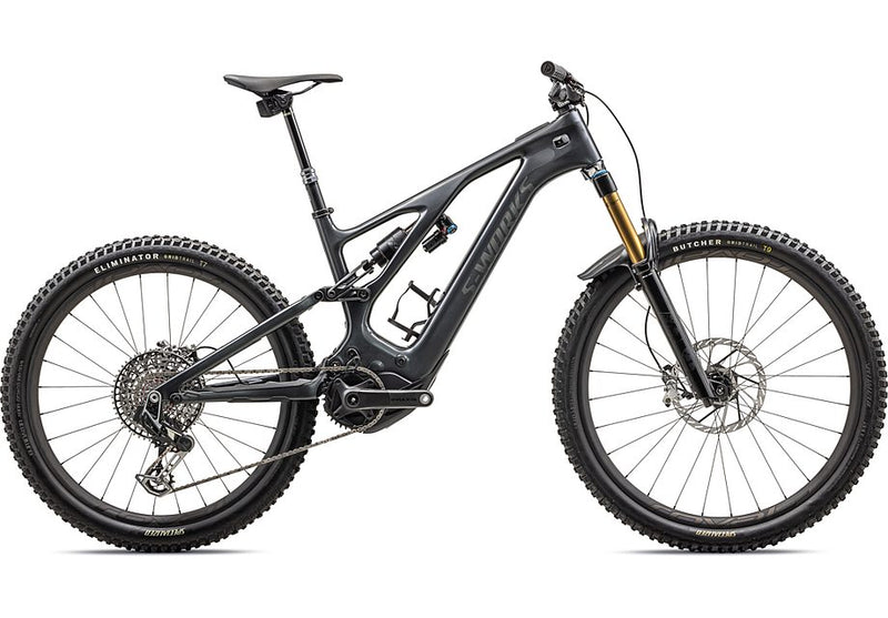 2023 Specialized levo S-Works carbon g3 bike gloss black liquid metal / satin black chrome foil s4