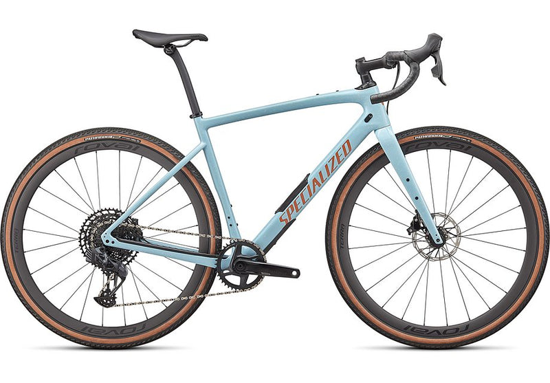 2024 Specialized diverge expert carbon bike gloss arctic blue/sand speckle/terra cotta 54