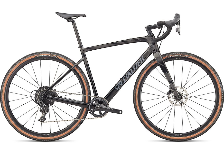 2022 Specialized diverge sport carbon bike gloss smoke/black/transparent/chrome/wild 54