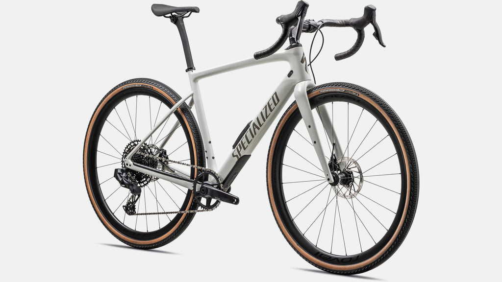 2024 Specialized Diverge Expert 700c Carbon Gravel Bike - 49cm, GLOSS DUNE WHITE/TAUPE