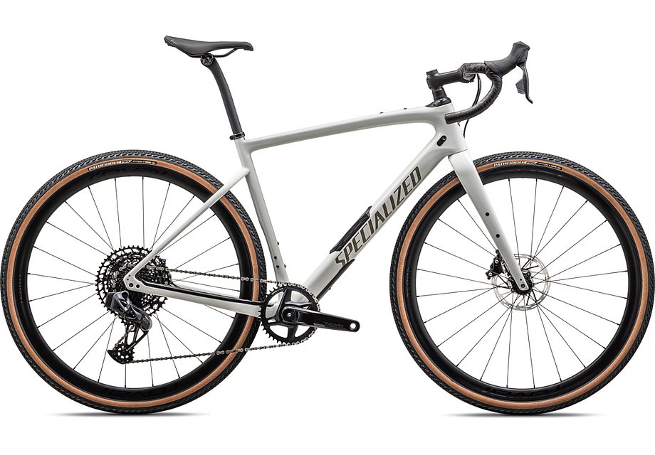 2024 Specialized Diverge Expert 700C Carbon Gravel Bike - 54Cm, Gloss Dune White/Taupe