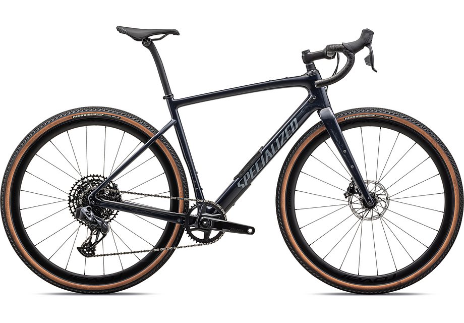 2024 Specialized Diverge Expert Carbon Bike Gloss Dark Navy Granite Over Carbon / Pearl 49