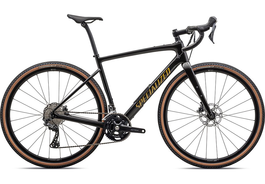2023 Specialized diverge comp carbon bike gloss obsidian/harvest gold metallic 54