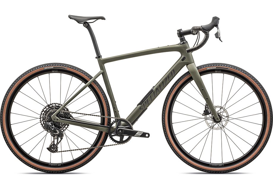 2025 Specialized Diverge Comp Carbon Bike Satin Oak Green / Smoke 56