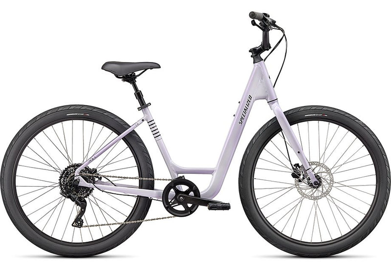 2023 Specialized roll 3.0 low entry bike gloss uv lilac / smoke / satin black reflective m