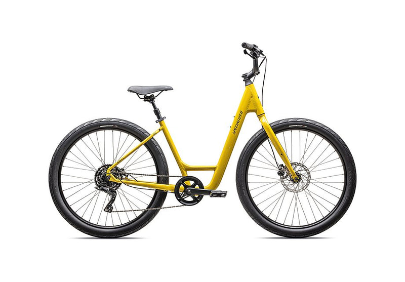 2025 Specialized roll 3.0 low entry bike gloss sulphur / dune white macro speckle / satin smoke reflective m