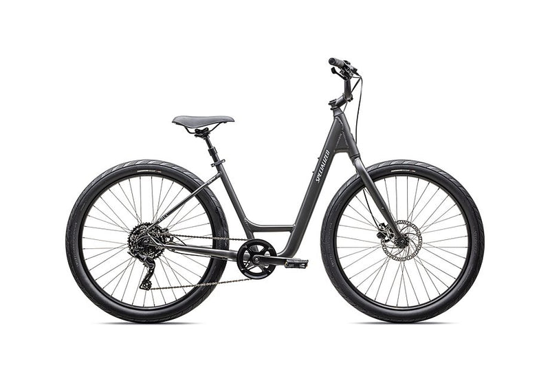 2025 Specialized roll 3.0 low entry bike satin smoke / satin morning mist reflective l