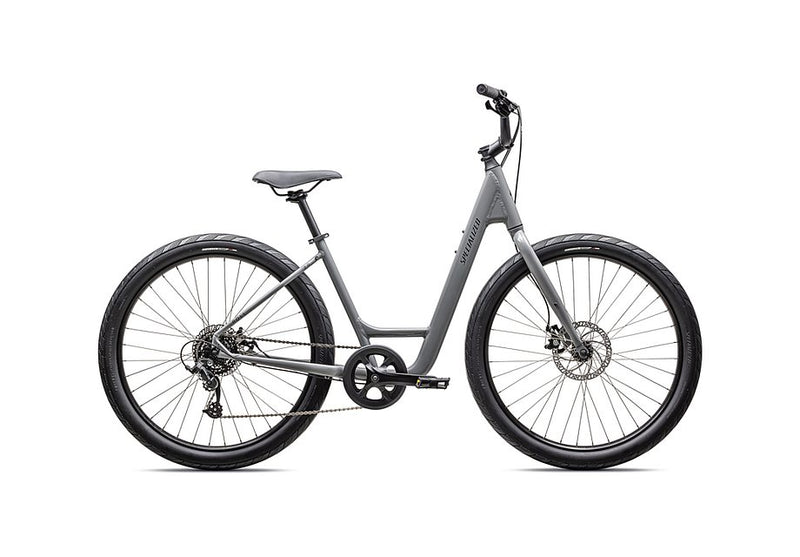 2025 Specialized roll 2.0 low entry bike gloss cool grey / satin smoke reflective l