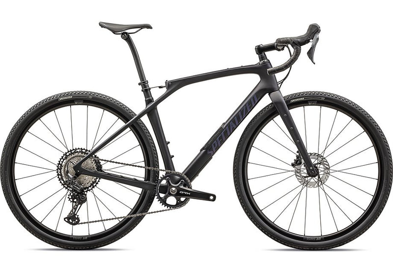 2025 Specialized Diverge Str Comp Bike Satin Metallic Midnight Shadow / Violet Ghost Pearl 61