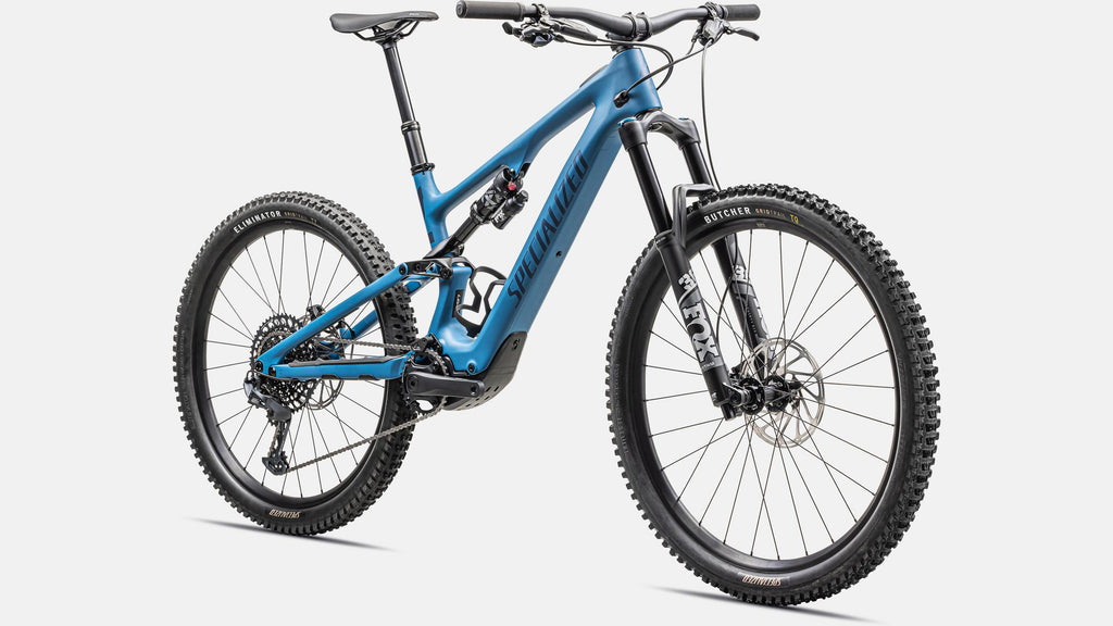 2023 Specialized TURBO Levo SL Comp 29" Carbon Mountain Bike - S6, SATIN MYSTIC BLUE / MYSTIC BLUE METALLIC / SILVER DUST
