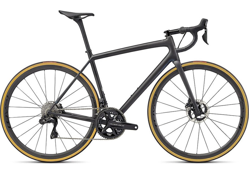 2022 Specialized aethos S-Works di2 bike carbon / chameleon eyris color run / chrome foil 56