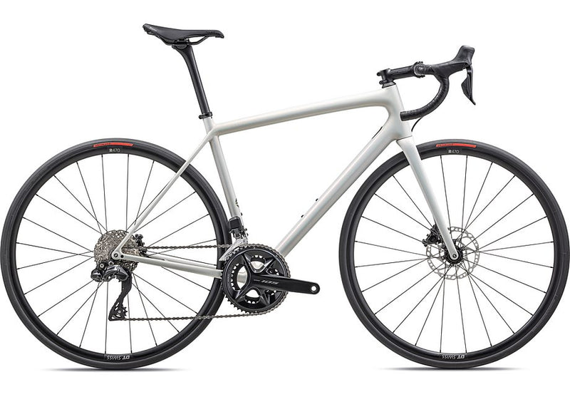 2023 Specialized aethos comp bike gloss 100% red ghost pearl over dune white/dune white 58