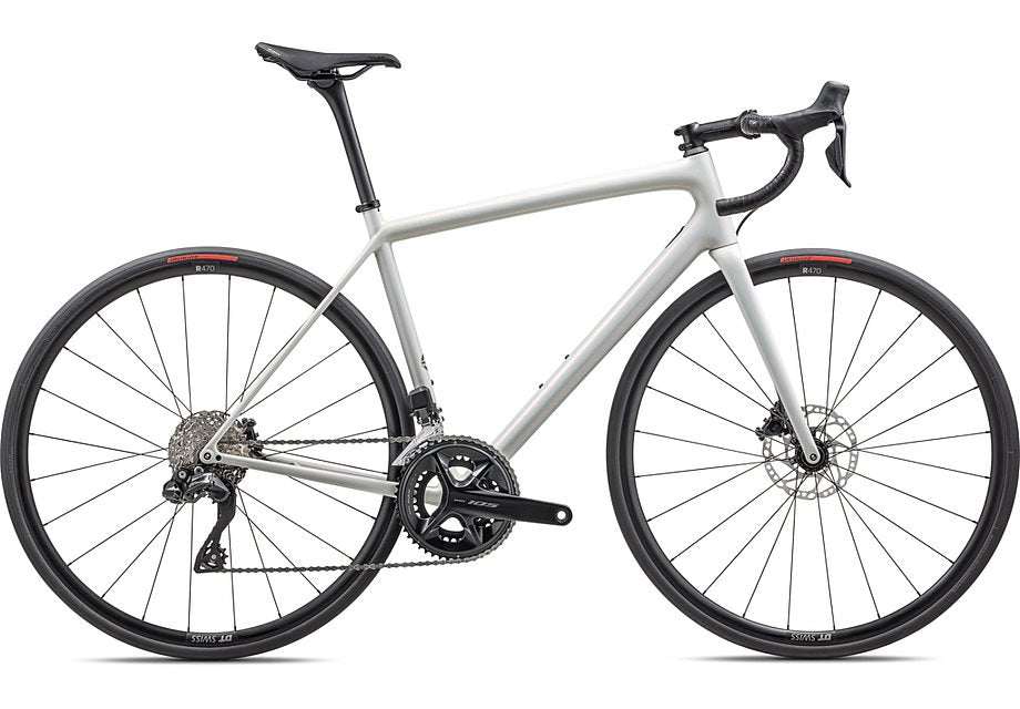 2023 Specialized aethos comp bike gloss 100% red ghost pearl over dune white/dune white 61