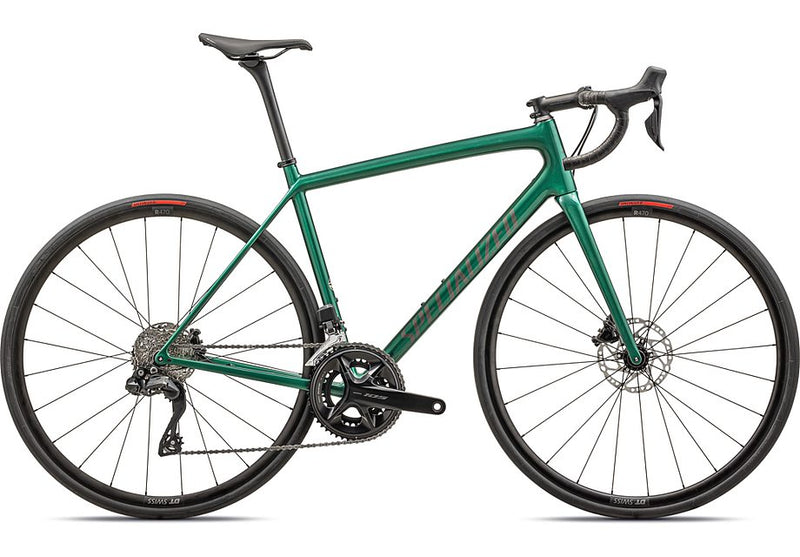 2024 Specialized Aethos Comp Bike Gloss Metallic Pine Green Smoke 52