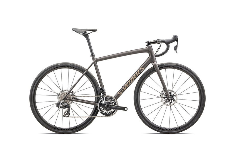 2025 Specialized aethos S-Works etap bike satin doppio / gunmetal dry brushed / gold pearl 52