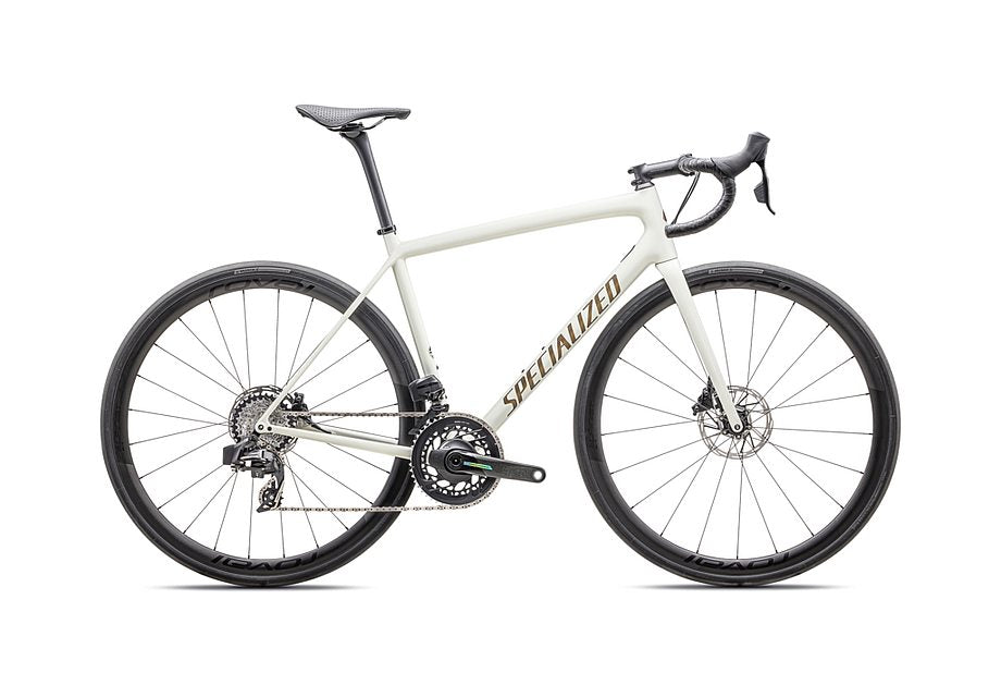 2025 Specialized Aethos Pro Etap Bike Gloss Birch / Gold Pearl Radial Fades / Burnt Gold Metallic 52