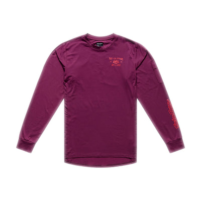 Ruckus Ride LS Tee Lockdown Sangria