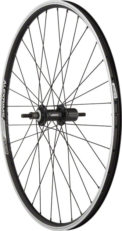 Quality Wheels Value Double Wall Series Rear Wheel - 26" 10 x 1 x 135mm Rim Brake HG 10 BLK Clincher 32H